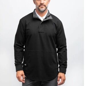BYLT‎ Elite + Fairway Pullover Black Large Size Magnetic Snap Performance Golf